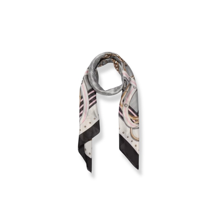 Foulard Liu Jo in raso con stampa chain