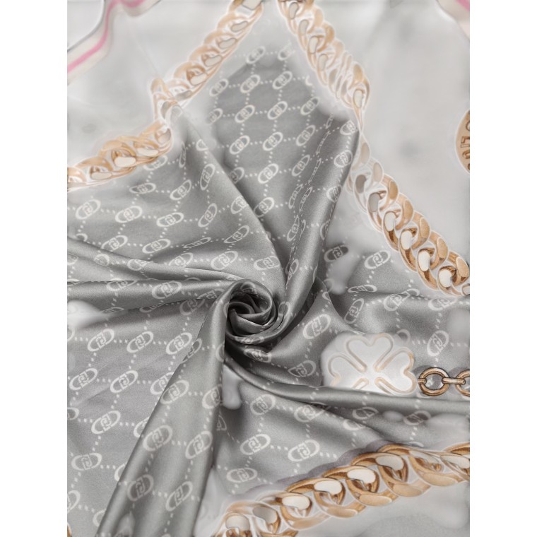 Foulard Liu Jo in raso con stampa chain
