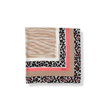 Foulard Liu Jo in viscosa con stampa animalier