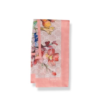 Foulard Twinset in crepe con stampa floreale