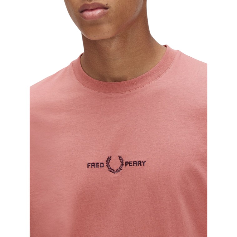 T-shirt con ricamo Fred Perry
