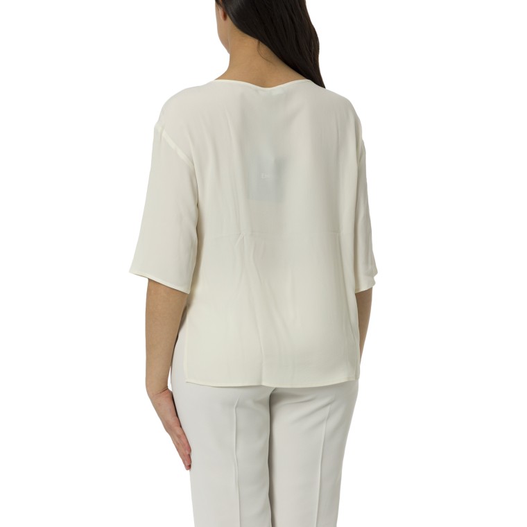 Blusa in crepe de chine misto seta Emme Marella