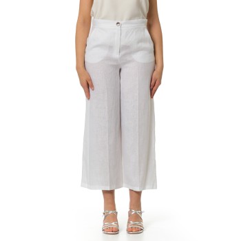 Pantaloni ampio in lino Emme Marella