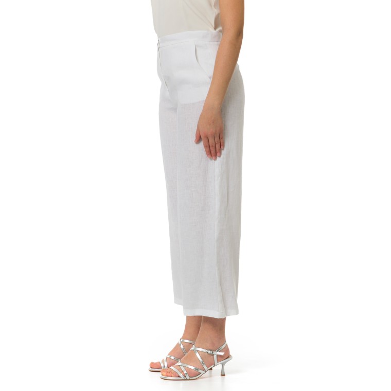 Pantaloni ampio in lino Emme Marella