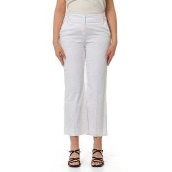 Pantaloni Emme Marella in raso di cotone stretch