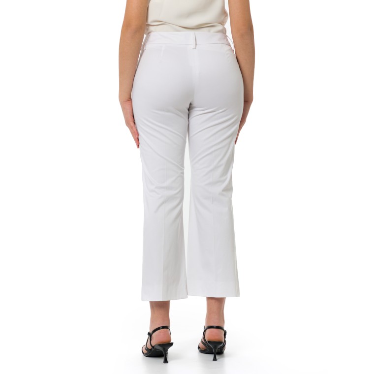 Pantaloni Emme Marella in raso di cotone stretch