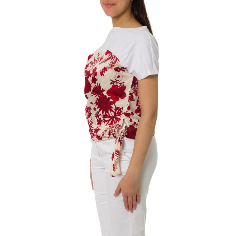 Blusa Emme Marella con nodo sul fianco