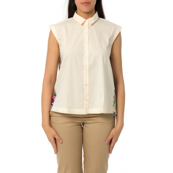 Camicia smanicata Emme Marella con retro a contrasto