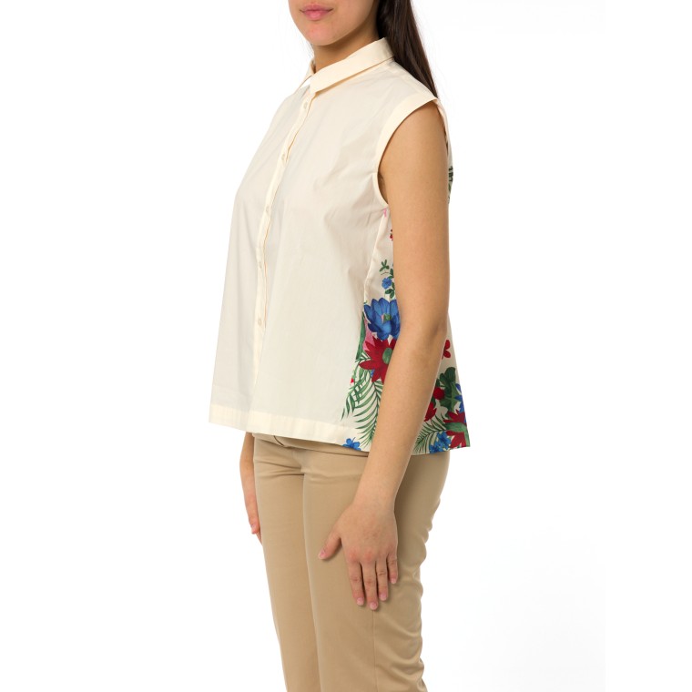 Camicia smanicata Emme Marella con retro a contrasto