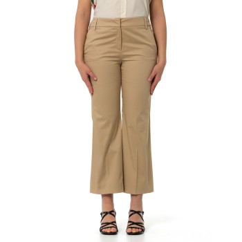 Pantaloni Emme Marella in raso di cotone stretch