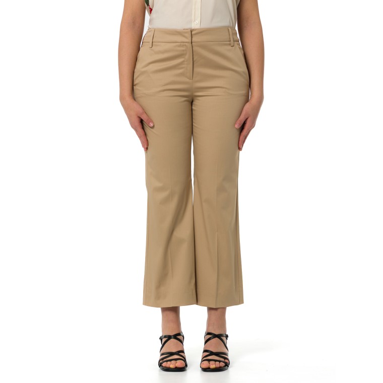 Pantaloni Emme Marella in raso di cotone stretch