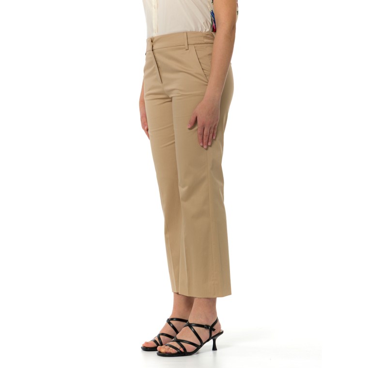 Pantaloni Emme Marella in raso di cotone stretch