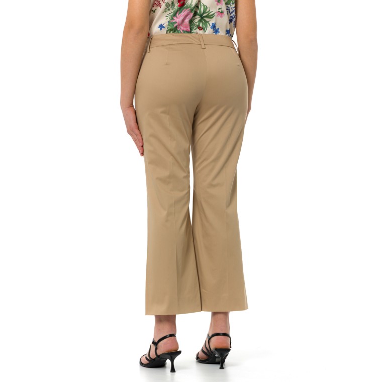 Pantaloni Emme Marella in raso di cotone stretch