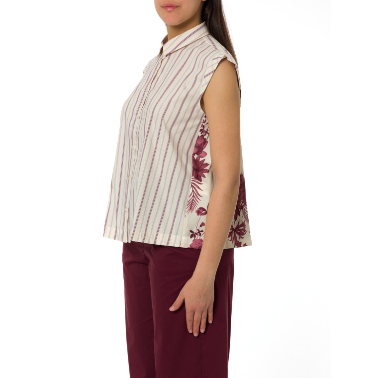 Camicia smanicata Emme Marella con retro a contrasto