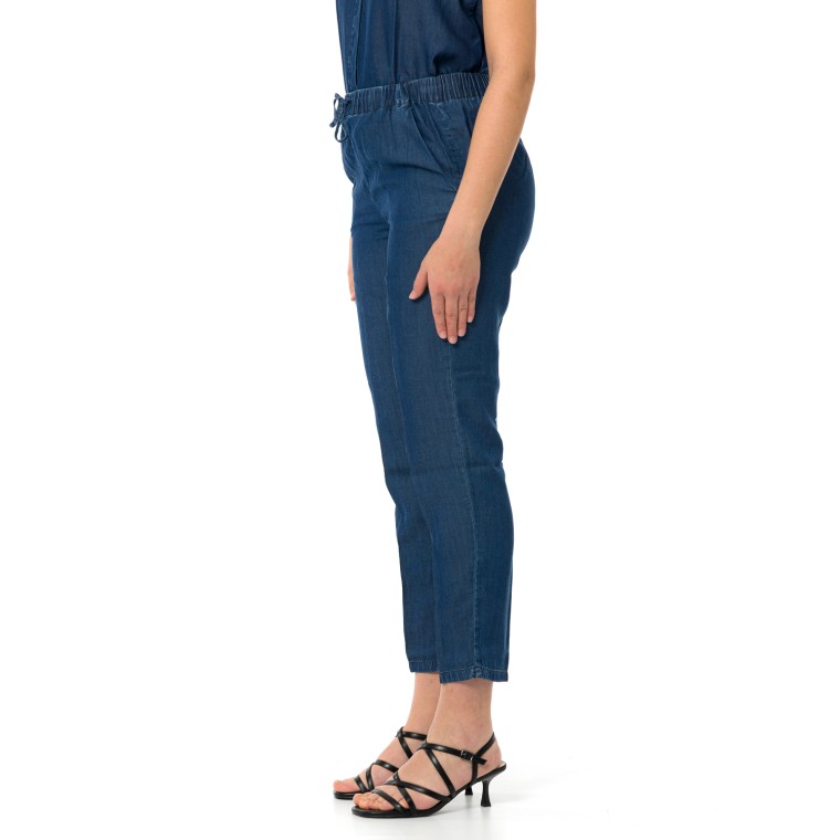Pantaloni jogger in chambray Emme Marella