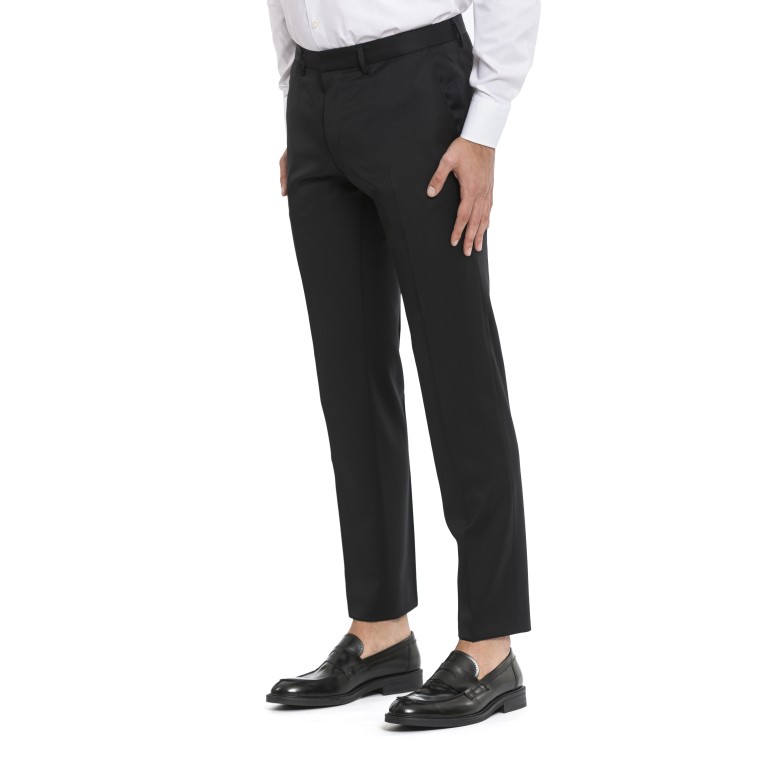 Pantaloni formali in serge di lana vergine Boss