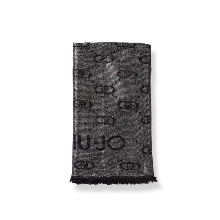Sciarpa Liu Jo in viscosa con monogram LJ jacquard