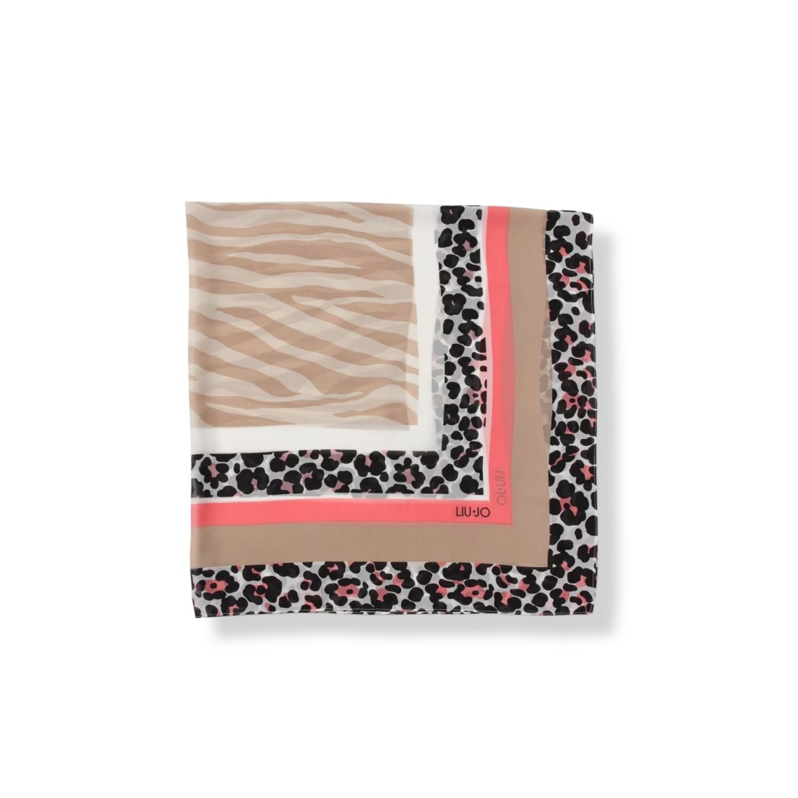 Foulard Liu Jo in viscosa con stampa animalier