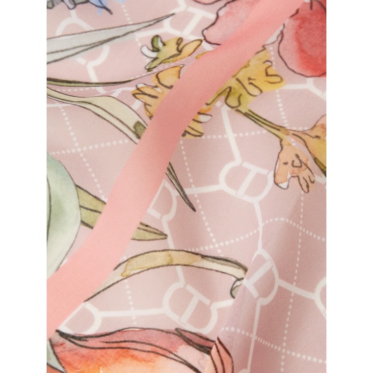 Foulard Twinset in crepe con stampa floreale