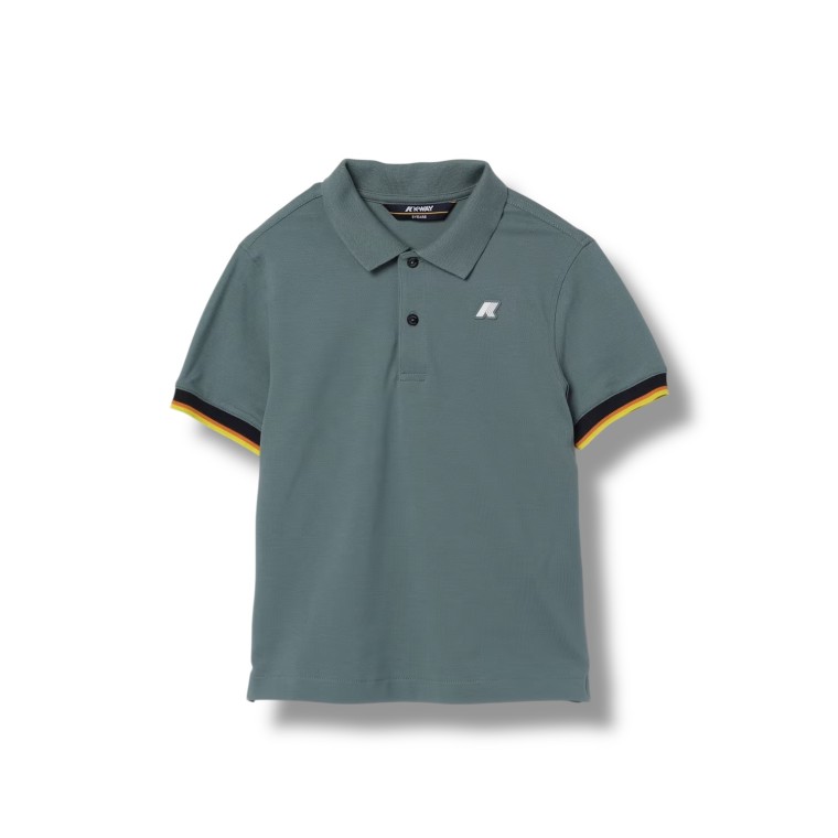 Polo in cotone con logo K-way