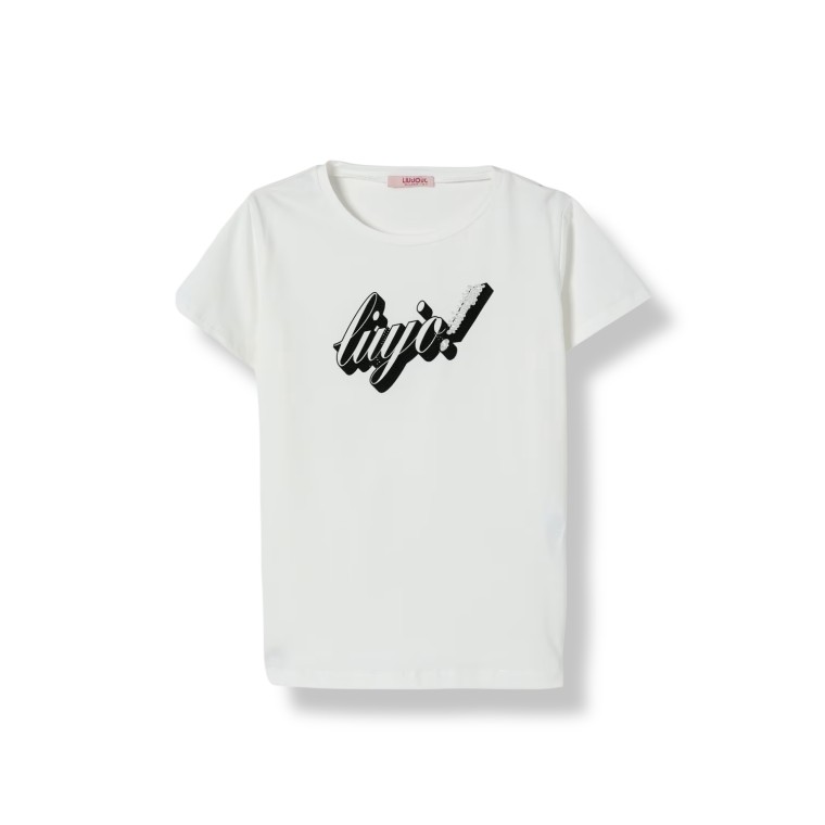 T-shirt Liu Jo Kids con paillettes