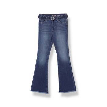 Jeans a zampa con fibbia gioiello Liu Jo Kids