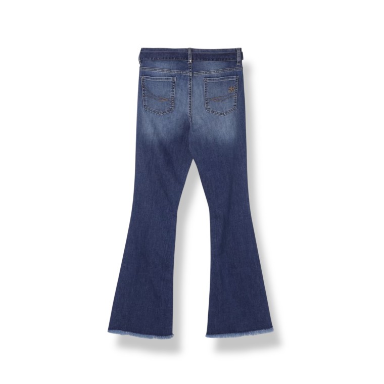 Jeans a zampa con fibbia gioiello Liu Jo Kids