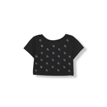 T-shirt Liu Jo Kids con logo strass all over