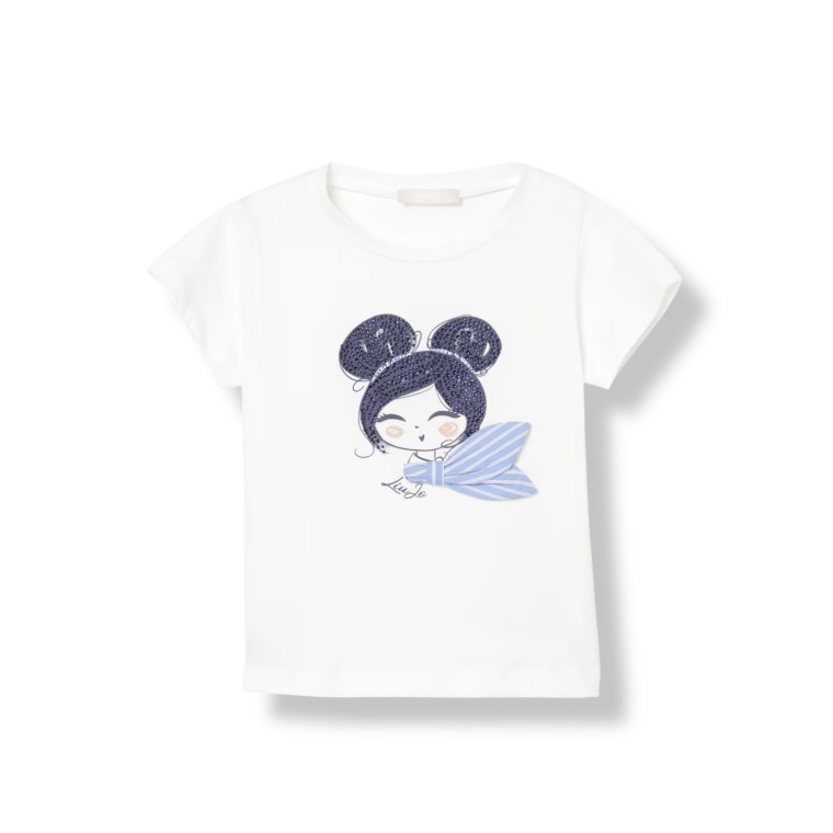 T-shirt Liu Jo Kids con strass