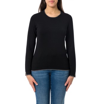 Maglia girocollo Liu Jo con inserti in lurex