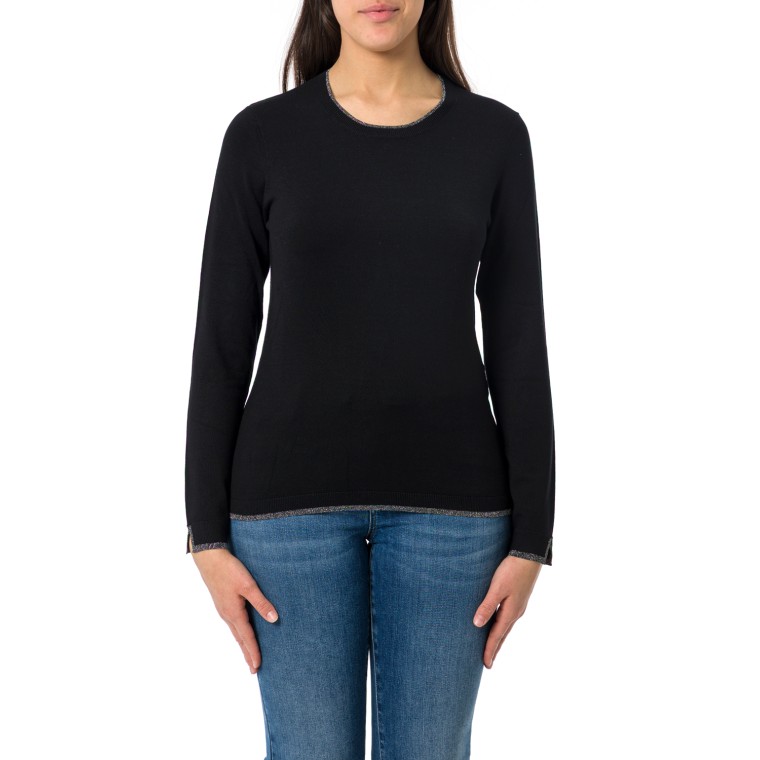 Maglia girocollo Liu Jo con inserti in lurex