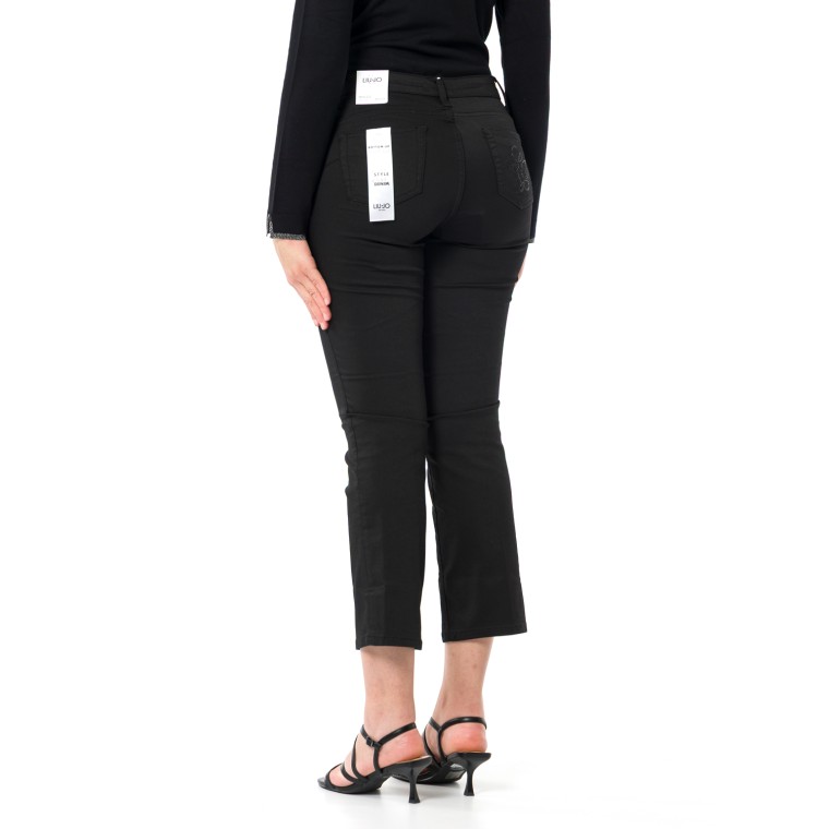Pantaloni cropped a vita alta Liu Jo