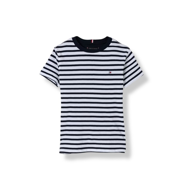 T-shirt a righe orizzontali Tommy Hilfiger