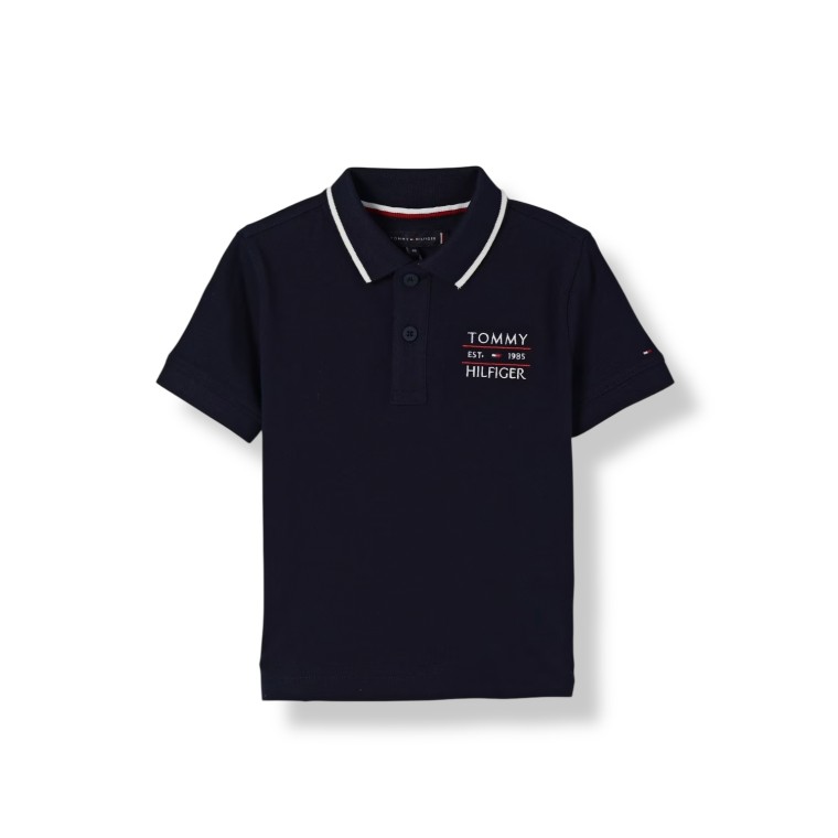 Polo Tommy Hilfiger con logo ricamato