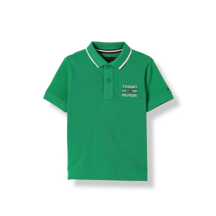 Polo Tommy Hilfiger con logo ricamato