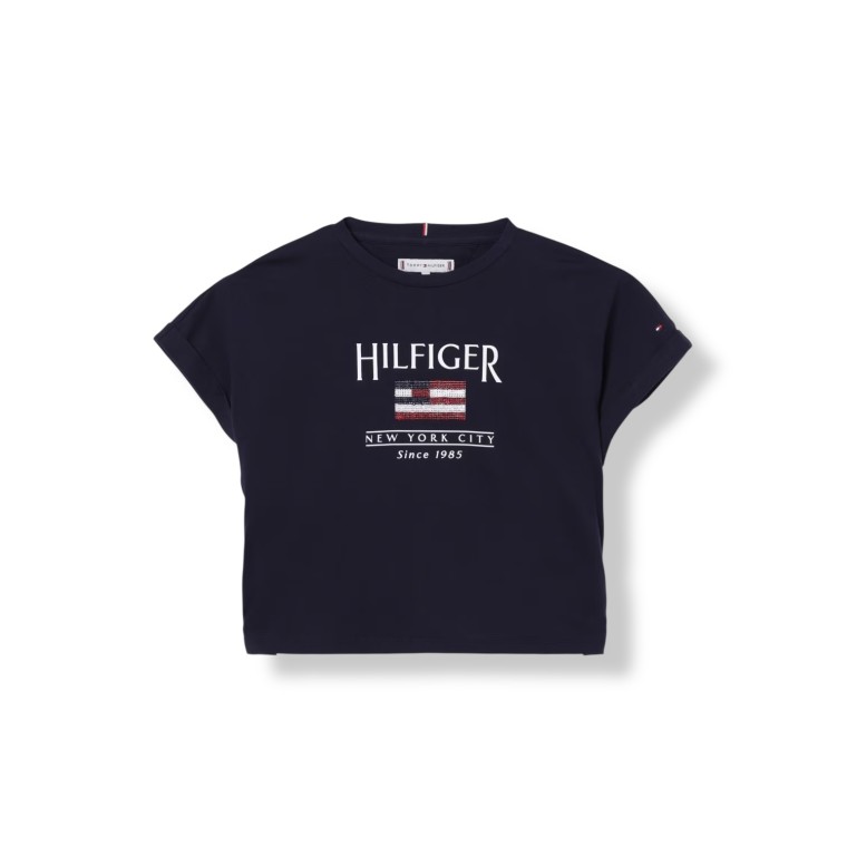 T-shirt Tommy Hilfiger con paillettes