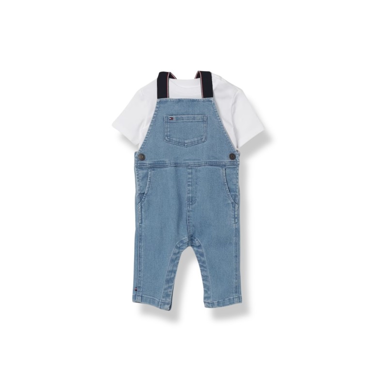 Completo salopette e T-shirt Tommy Hilfiger