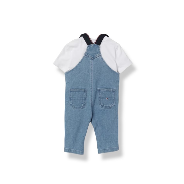 Completo salopette e T-shirt Tommy Hilfiger