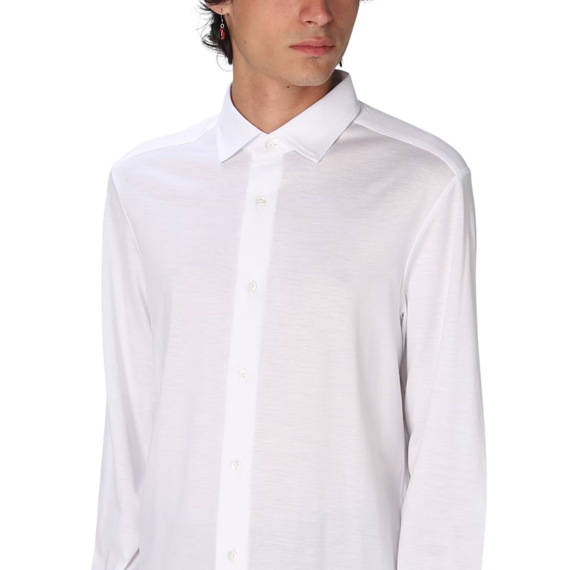 Camicia in jersey misto Tencel Emporio Armani 