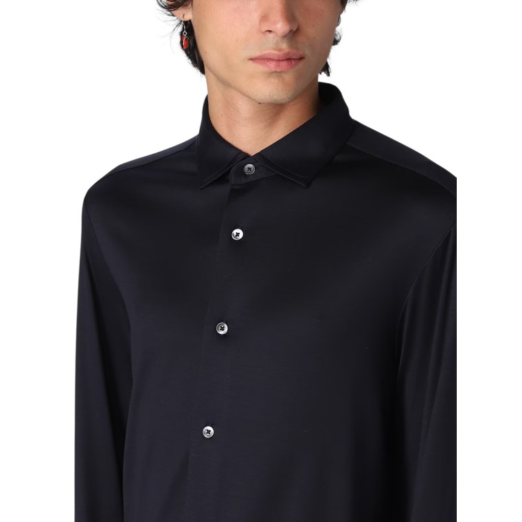 Camicia in jersey misto Tencel Emporio Armani