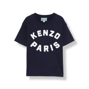 T-shirt in cotone con logo Kenzo Kids
