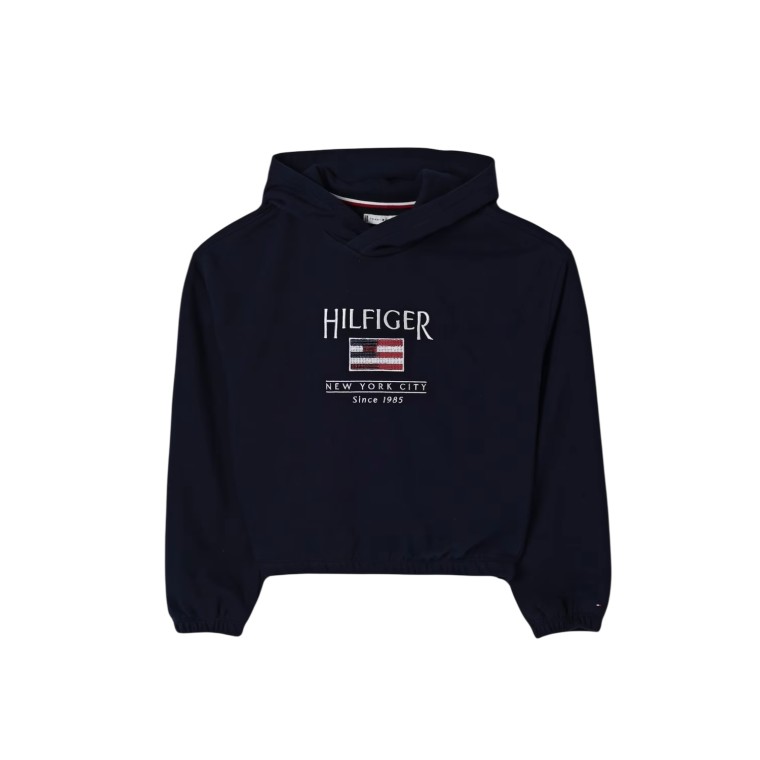 Felpa con cappuccio e logo in paillettes Tommy Hilfiger