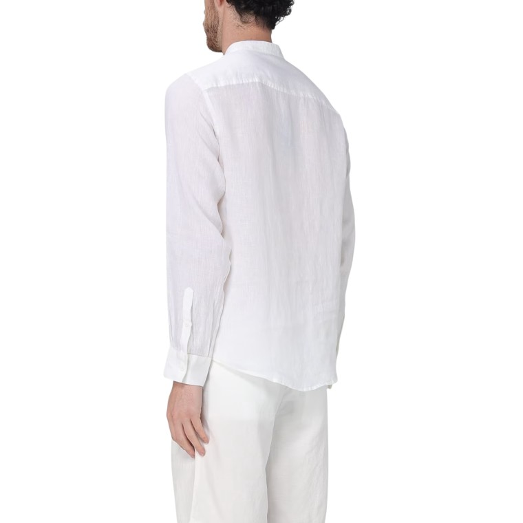 Camicia coreana in lino Armani Exchange