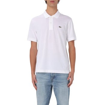 Polo basic in cotone con logo Lacoste