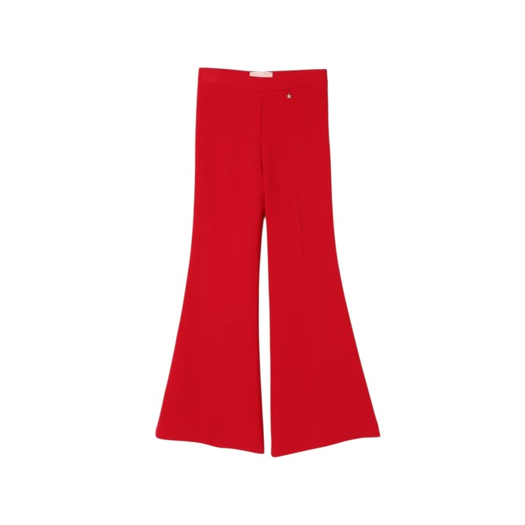 Pantalone a zampa in crepe Elisabetta Franchi La mia Bambina