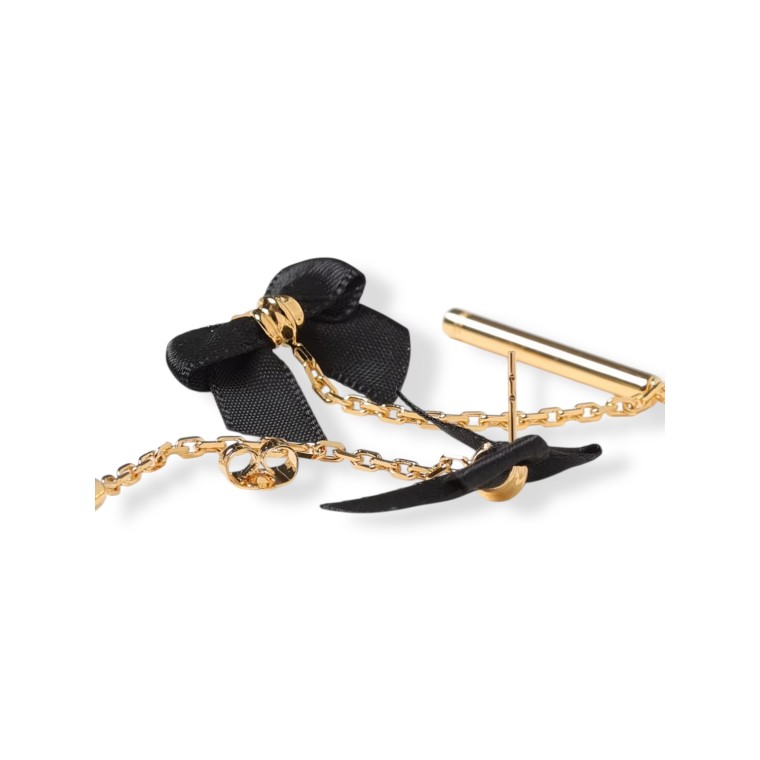 Orecchini Elisabetta Franchi in ottone con fiocco