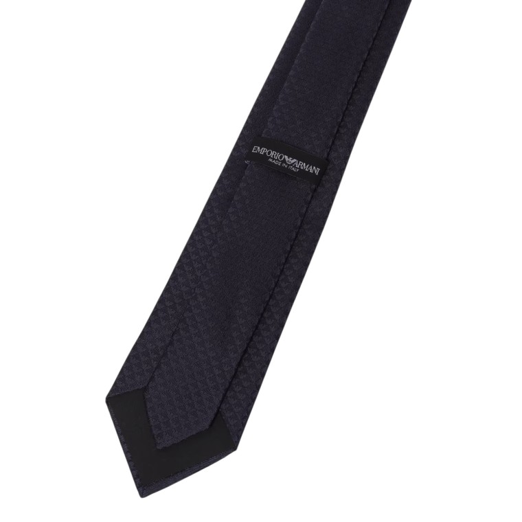 Cravatta in seta monogram jacquard Emporio Armani