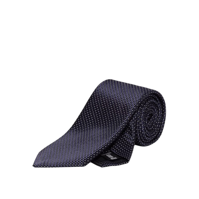 Cravatta in seta Emporio Armani con pois jacquard