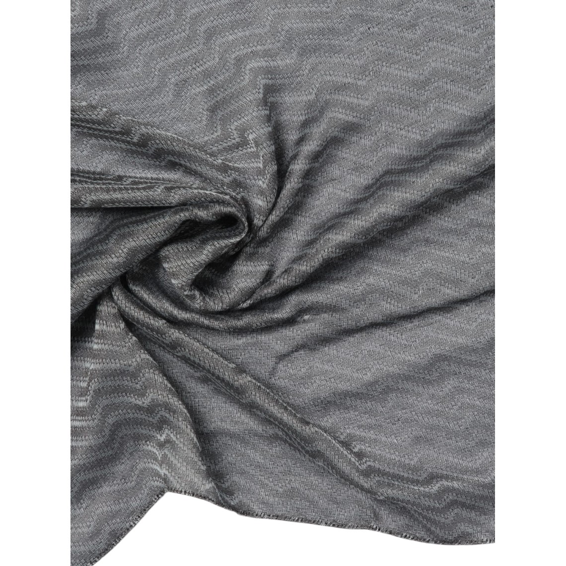 Stola Emporio Armani in misto cotone con trama a zig-zag