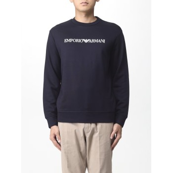 Felpa Emporio Armani in jersey con stampa logo